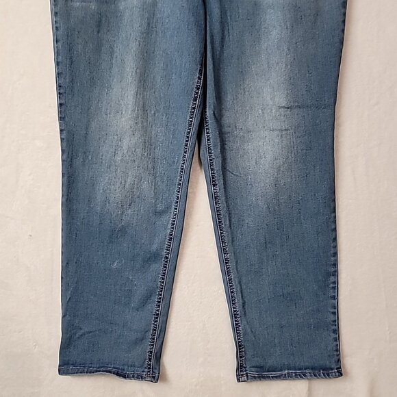 Terra & Sky Straight Leg Denim Jeans Womens Plus Size 22W Blue High Rise TS Core - Picture 3 of 14